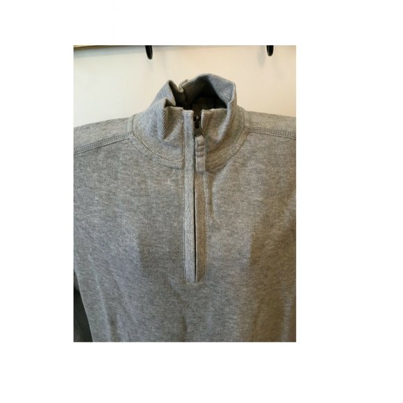 Timberland® Men's Canoe River 1/2-Zip Pullover Gray Grey Heather MEDIUM - Picture 2 of 8